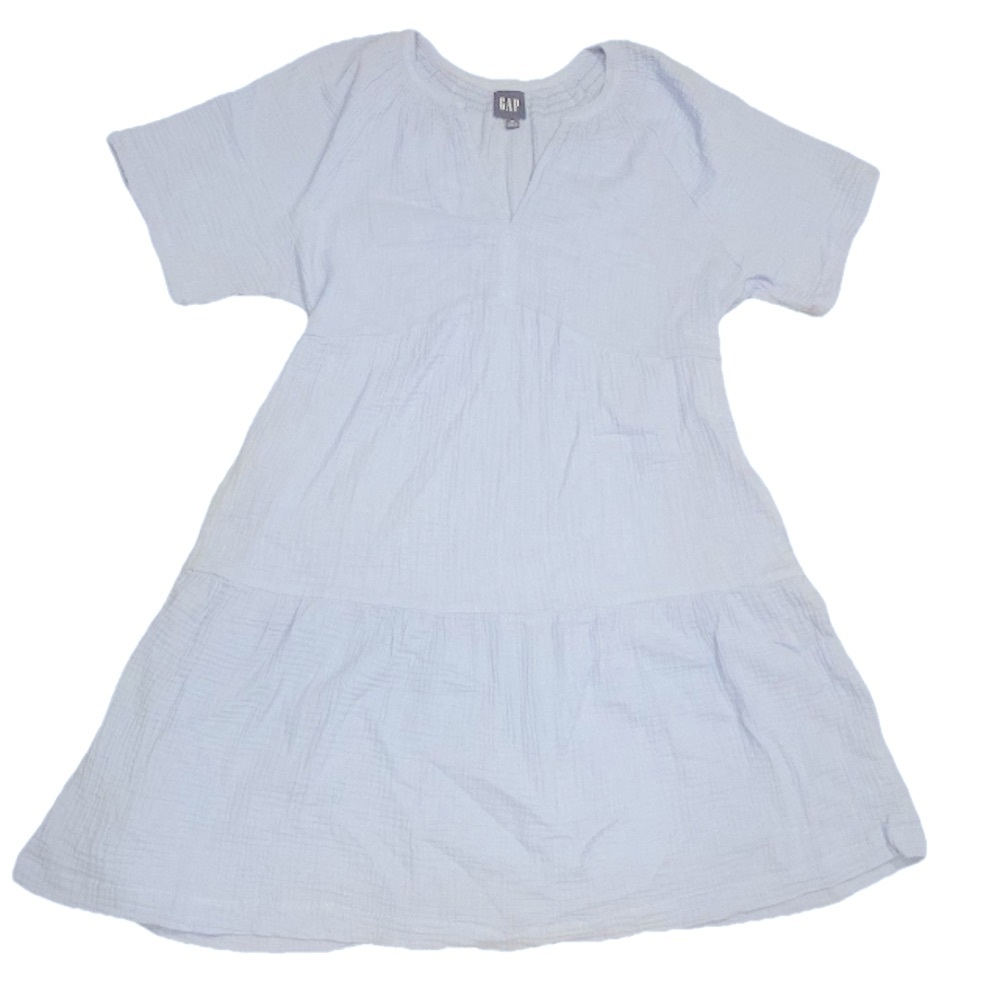 GAP Woman’s Medium Sky Blue V Neck Party Dress 100% Cotton NWT, $69.95 MSRP